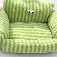 HKM-3860157 Cozy Striped Nest Sofa for Small Dogs ¨C Blue, Warm Yellow, Pink, Grass Green Options