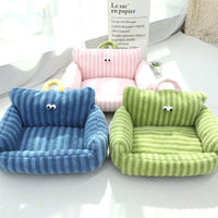 HKM-3860157 Cozy Striped Nest Sofa for Small Dogs ¨C Blue, Warm Yellow, Pink, Grass Green Options
