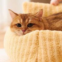 HKM-3860157 Cozy Striped Nest Sofa for Small Dogs ¨C Blue, Warm Yellow, Pink, Grass Green Options