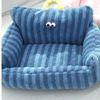 HKM-3860157 Cozy Striped Nest Sofa for Small Dogs ¨C Blue, Warm Yellow, Pink, Grass Green Options
