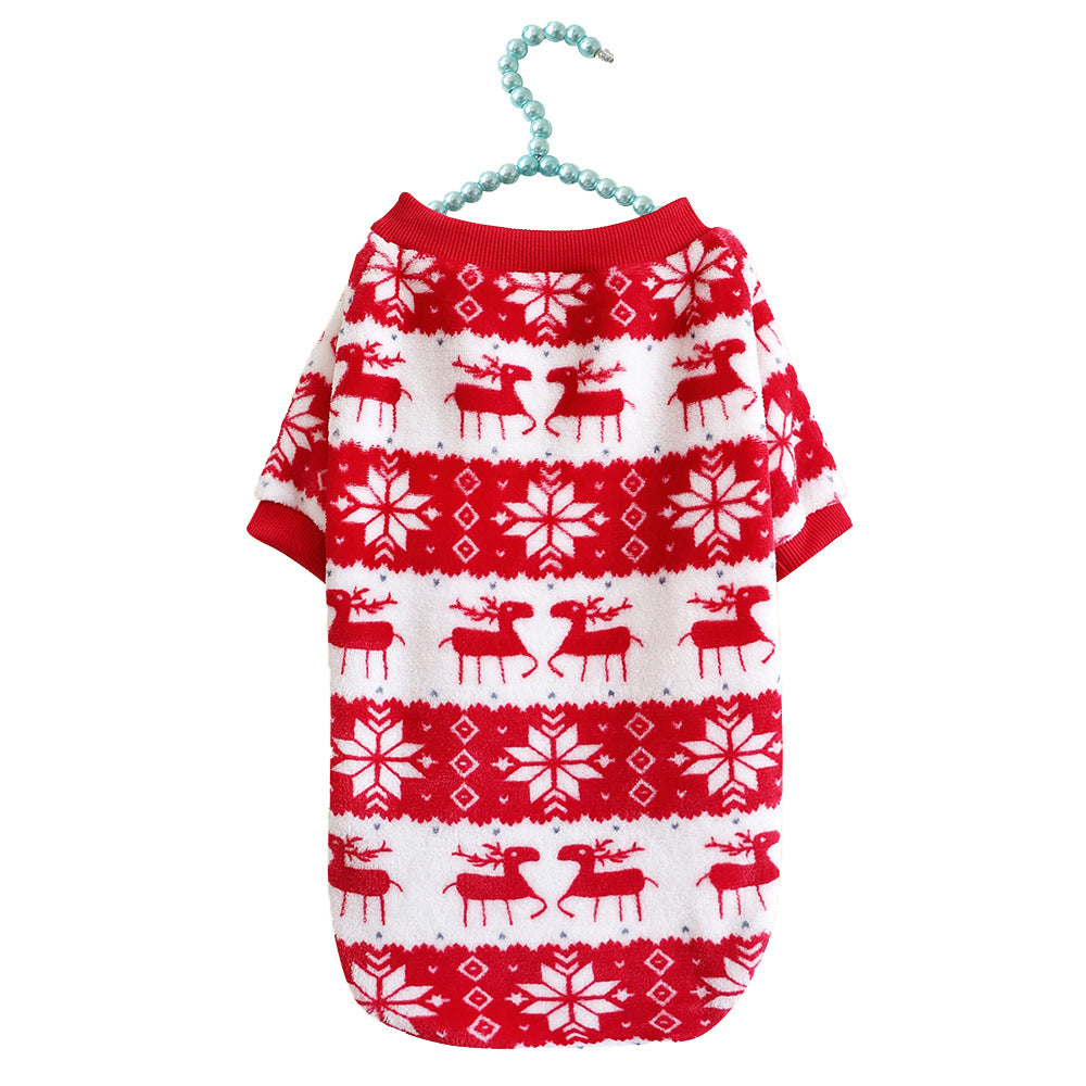 HKM-3860285 Christmas-Themed Soft Padded Pet Sweater for Dogs