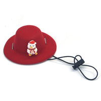 HKM-3860925 Festive Felt Pet Hat for Dogs and Cats - Soft Christmas Decoration for Holiday Grooming