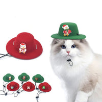 HKM-3860925 Festive Felt Pet Hat for Dogs and Cats - Soft Christmas Decoration for Holiday Grooming