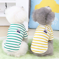 HKM-3861693 Pomeranian Teddy Bear T-Shirt for Small Dogs in Yellow, Black, Green - Casual Comfort