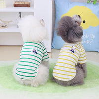 HKM-3861693 Pomeranian Teddy Bear T-Shirt for Small Dogs in Yellow, Black, Green - Casual Comfort