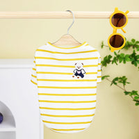 HKM-3861693 Pomeranian Teddy Bear T-Shirt for Small Dogs in Yellow, Black, Green - Casual Comfort