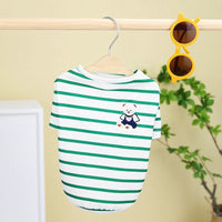 HKM-3861693 Pomeranian Teddy Bear T-Shirt for Small Dogs in Yellow, Black, Green - Casual Comfort