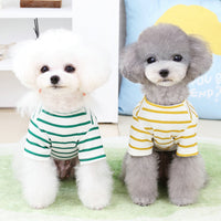 HKM-3861693 Pomeranian Teddy Bear T-Shirt for Small Dogs in Yellow, Black, Green - Casual Comfort