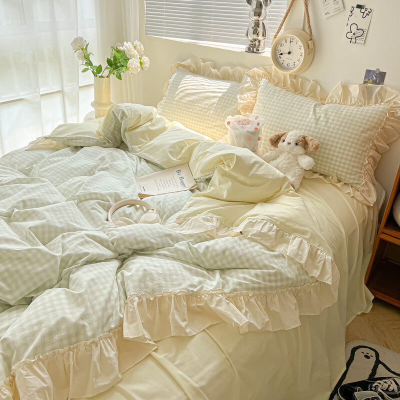HKM-386259 Tie Dye Washable Polyester Quilt Cover Set for Single and Double Beds, 3-Piece or 4-Piece Options