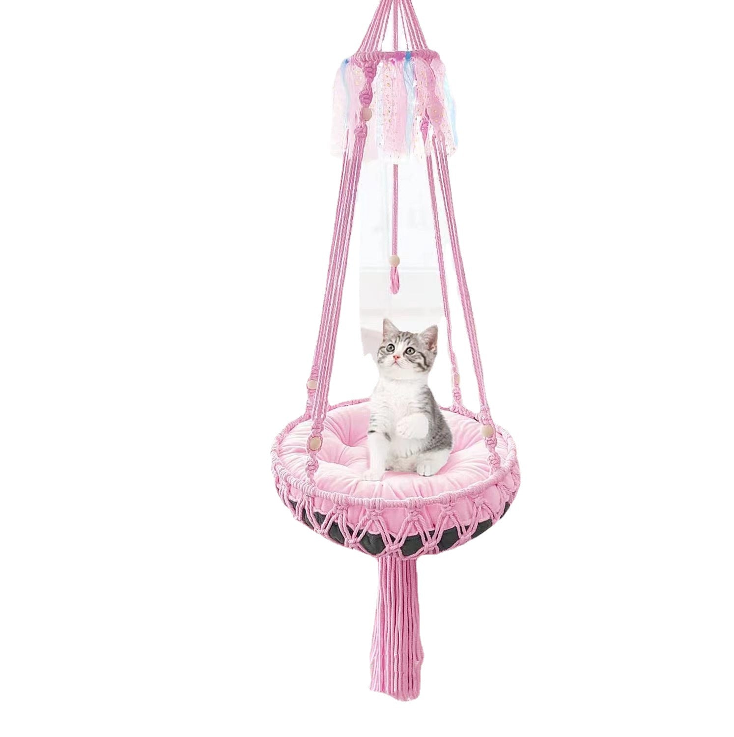 HKM-3863485 Cozy Cat Hammock Nest - Durable Cotton Thread Swing in Multiple Sizes