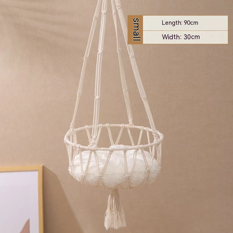 HKM-3863485 Cozy Cat Hammock Nest - Durable Cotton Thread Swing in Multiple Sizes
