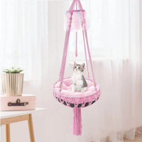 HKM-3863485 Cozy Cat Hammock Nest - Durable Cotton Thread Swing in Multiple Sizes