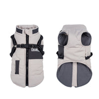 HKM-3864253 Casual Cotton Padded Dog Clothes in Taro Purple, Beige, and Sea Blue Sizes S-XXL