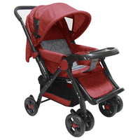 HKM-386451 Compact Lightweight 3-in-1 Travel Stroller Pram with Two-Way Push for Infants and Toddlers (0-3 Years)