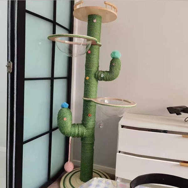 HKM-3865149 Cactus Cat Climbing Frame DIY Material Package and Finished Product Options