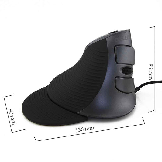 HKM-386579 Ergonomic Wired Vertical Optical Mouse for Desktop Use