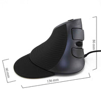 HKM-386579 Ergonomic Wired Vertical Optical Mouse for Desktop Use