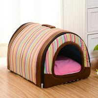 HKM-3865917 Cozy Tunnel Pet House for Small Dogs - Multiple Colors Available