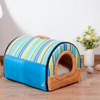 HKM-3865917 Cozy Tunnel Pet House for Small Dogs - Multiple Colors Available