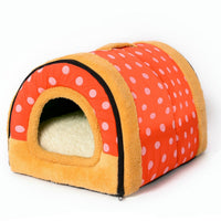 HKM-3865917 Cozy Tunnel Pet House for Small Dogs - Multiple Colors Available