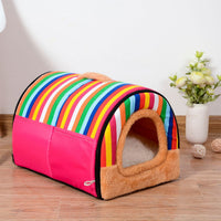 HKM-3865917 Cozy Tunnel Pet House for Small Dogs - Multiple Colors Available