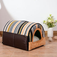 HKM-3865917 Cozy Tunnel Pet House for Small Dogs - Multiple Colors Available
