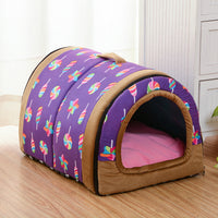 HKM-3865917 Cozy Tunnel Pet House for Small Dogs - Multiple Colors Available