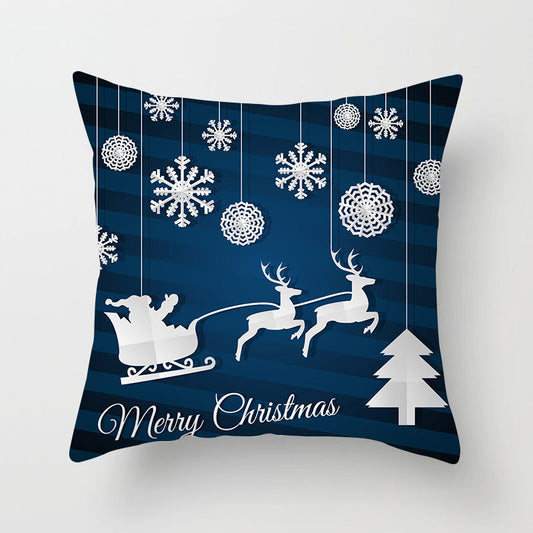 HKM-386643 Festive Cartoon Printed Cushion Cover for Living Room - 45x45 cm Polyester