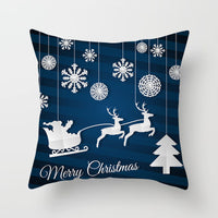 HKM-386643 Festive Cartoon Printed Cushion Cover for Living Room - 45x45 cm Polyester