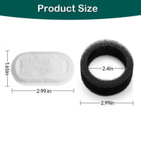 HKM-3867709 Non-Woven Fabric Pet Water Dispenser Filter Element, Stainless Steel Compatible with Various Models