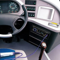 HKM-386771 Single Din DC12-24V Car Audio Amplifier with DVD, FM Radio, USB Ports, and Microphone Support