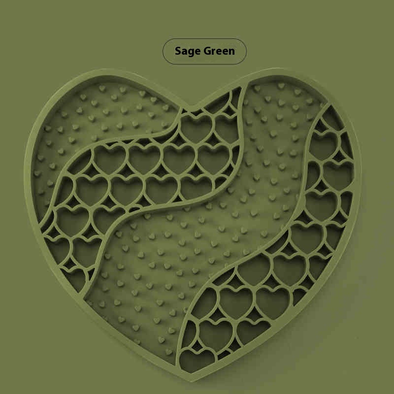 HKM-3867837 Silicone Dog Licking Mat for Slow Feeding - 20x18.5cm Feeding Accessory