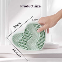 HKM-3867837 Silicone Dog Licking Mat for Slow Feeding - 20x18.5cm Feeding Accessory