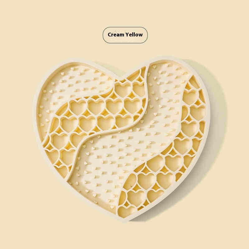 HKM-3867837 Silicone Dog Licking Mat for Slow Feeding - 20x18.5cm Feeding Accessory