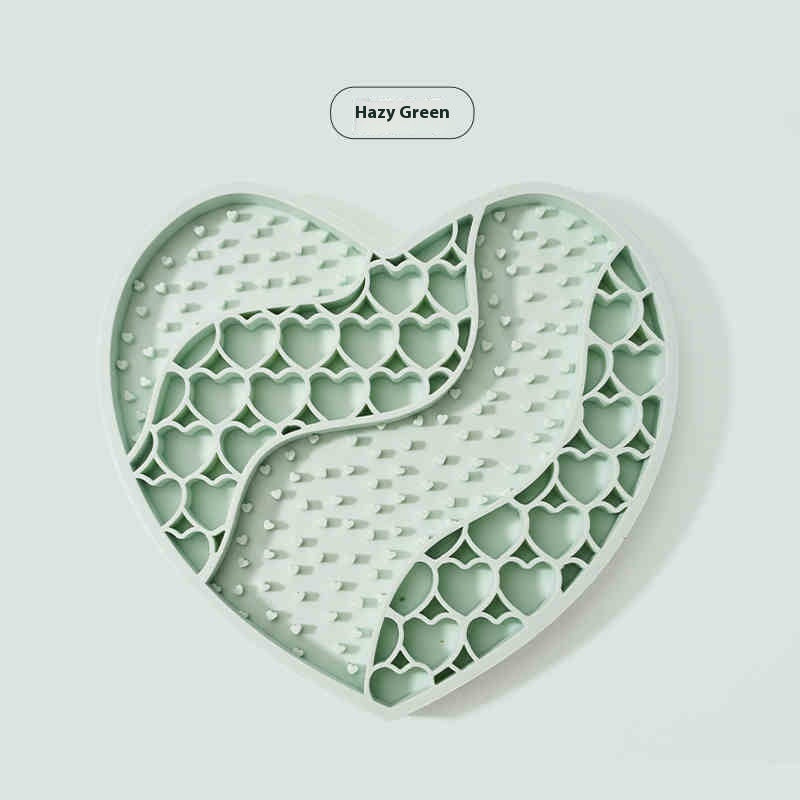 HKM-3867837 Silicone Dog Licking Mat for Slow Feeding - 20x18.5cm Feeding Accessory