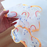 HKM-3869245 Rainbow Waterproof Poncho for Pets in Various Sizes and Colors