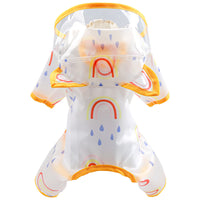 HKM-3869245 Rainbow Waterproof Poncho for Pets in Various Sizes and Colors