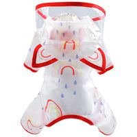 HKM-3869245 Rainbow Waterproof Poncho for Pets in Various Sizes and Colors