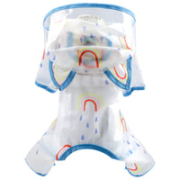 HKM-3869245 Rainbow Waterproof Poncho for Pets in Various Sizes and Colors