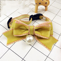 HKM-3869629 Elegant Bow Tie Collar for Cats and Dogs in Various Colors and Sizes