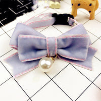 HKM-3869629 Elegant Bow Tie Collar for Cats and Dogs in Various Colors and Sizes