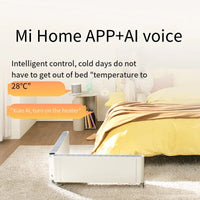 HKM-387027 Ultra-Thin Folding Electric Heater with Remote Control and Waterproof Design, 2200W, for Household Use