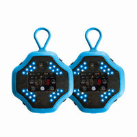 HKM-387091 Agile Reaction Light for Basketball and Taekwondo Training - Red and Blue ABS Reaction Training Device