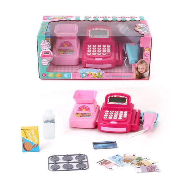 HKM-387091 Interactive Cash Register Toy with Sound for Kids - Preschool Pretend Play Toy