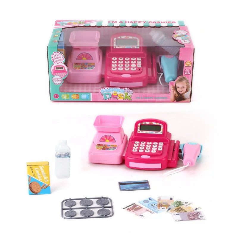 HKM-387091 Interactive Cash Register Toy with Sound for Kids - Preschool Pretend Play Toy