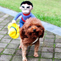 HKM-3871805 Adjustable Funny Halloween Dog Costume with Wig and Accessory for Parties