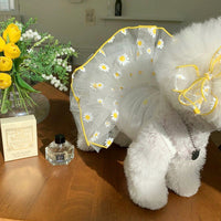 HKM-3872189 Summer Yellow Daisy Dog Apparel, Lightweight and Comfortable Sizes XS-XL
