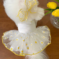 HKM-3872189 Summer Yellow Daisy Dog Apparel, Lightweight and Comfortable Sizes XS-XL
