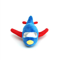HKM-3872445 Durable Plush Knot Dog Toy for Gnawing - Airplane & Rocket Design