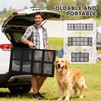 HKM-3873085 Extra Long Portable Dog Car Ramp - Non-Slip Folding Ramp for Small and Large Pets, 75" x 20"